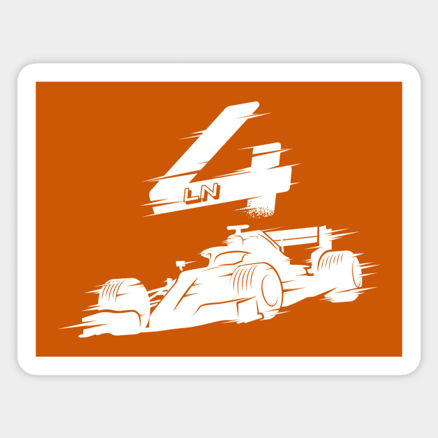 We Race On! 4 [White] Sticker by DCLawrenceUK